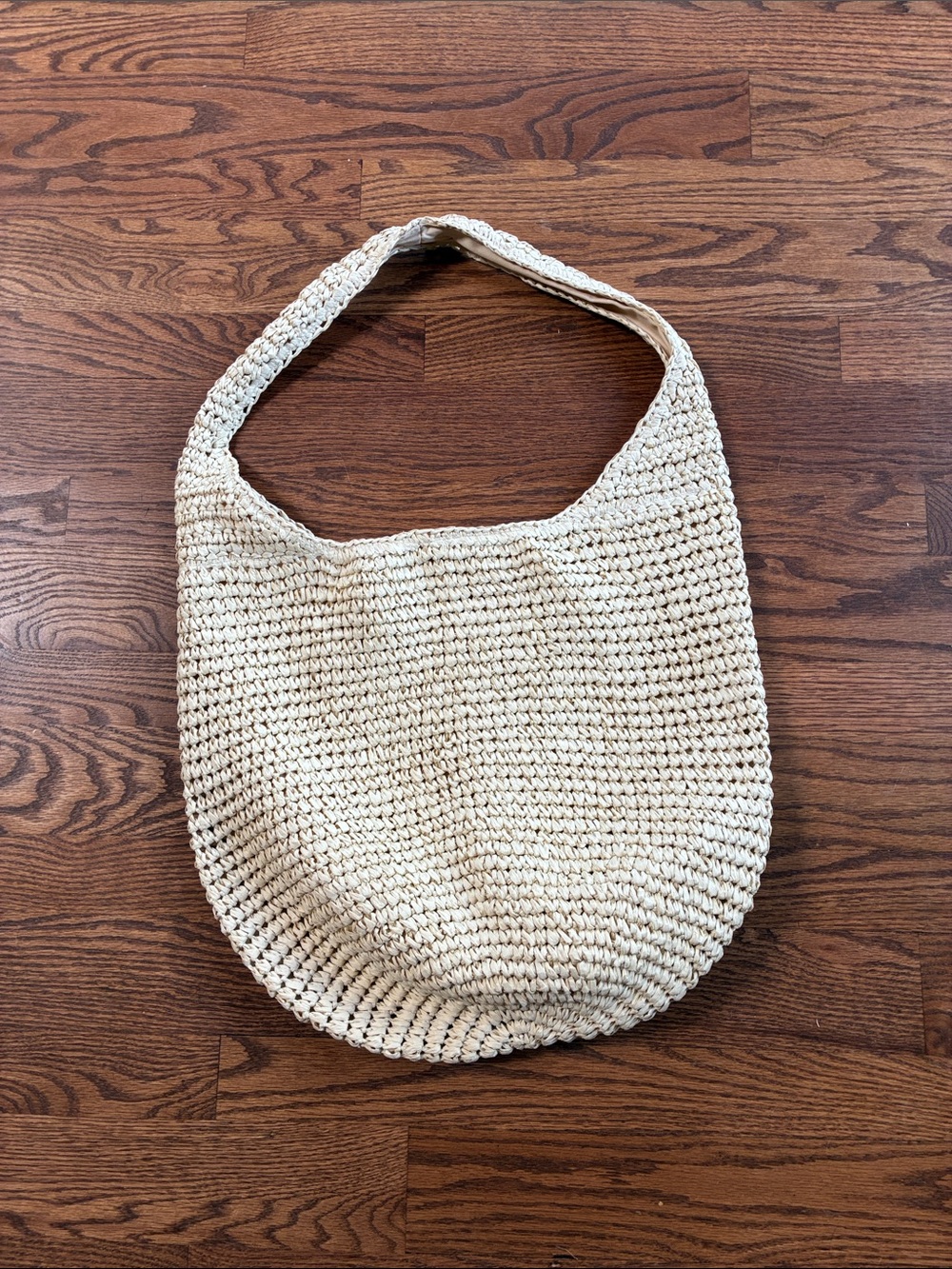 Banana Republic Crochet Hobo Bag in Natural Cream